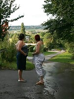 mature bbw posing