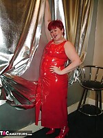 nude old woman and men together